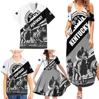 Personalized Kentucky Family Matching Summer Maxi Dress and Hawaiian Shirt Deo gratiam habeamus - Wonder Print Shop