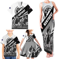 Personalized Kentucky Family Matching Tank Maxi Dress and Hawaiian Shirt Deo gratiam habeamus - Wonder Print Shop