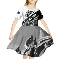 Personalized Kentucky Kid Short Sleeve Dress Deo gratiam habeamus - Wonder Print Shop