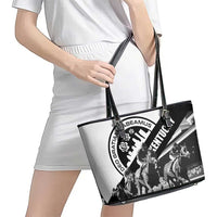 Kentucky Leather Tote Bag Deo gratiam habeamus - Wonder Print Shop