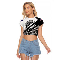 Personalized Kentucky Raglan Cropped T Shirt Deo gratiam habeamus - Wonder Print Shop