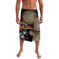 La Calavera Catrina Aztec Circle Lavalava Dia de Muertos - Wonder Print Shop