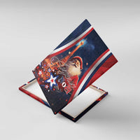 France Christmas Canvas Wall Art Joyeux Noel Santa Claus Eiffel Tower - Wonder Print Shop