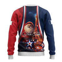France Christmas Ugly Christmas Sweater Joyeux Noel Santa Claus Eiffel Tower - Wonder Print Shop
