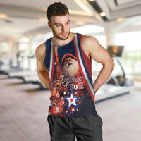 Personalised France Christmas Men Tank Top Joyeux Noel Santa Claus Eiffel Tower - Wonder Print Shop