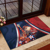 France Christmas Rubber Doormat Joyeux Noel Santa Claus Eiffel Tower - Wonder Print Shop
