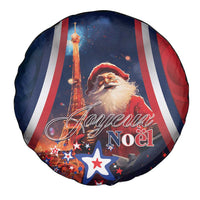 France Christmas Spare Tire Cover Joyeux Noel Santa Claus Eiffel Tower - Wonder Print Shop