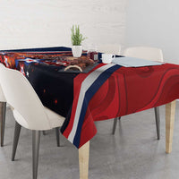 France Christmas Tablecloth Joyeux Noel Santa Claus Eiffel Tower - Wonder Print Shop