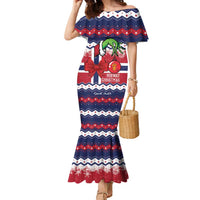 Norway Christmas Family Matching Mermaid Dress and Hawaiian Shirt God Jul! Coquette Bow - Wonder Print Shop