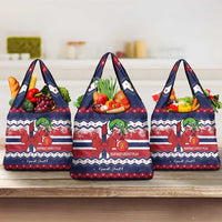 Norway Christmas Grocery Bag God Jul! Coquette Bow