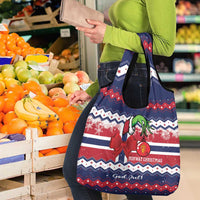 Norway Christmas Grocery Bag God Jul! Coquette Bow