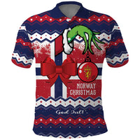Norway Christmas Polo Shirt God Jul! Coquette Bow - Wonder Print Shop