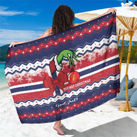 Norway Christmas Sarong God Jul! Coquette Bow - Wonder Print Shop