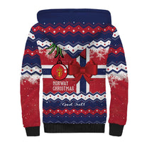 Norway Christmas Sherpa Hoodie God Jul! Coquette Bow - Wonder Print Shop