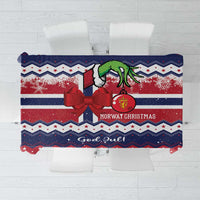 Norway Christmas Tablecloth God Jul! Coquette Bow - Wonder Print Shop