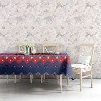 Norway Christmas Tablecloth God Jul! Coquette Bow - Wonder Print Shop