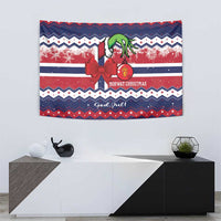 Norway Christmas Tapestry God Jul! Coquette Bow - Wonder Print Shop