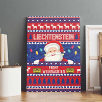 Liechtenstein Christmas Canvas Wall Art Frohe Weihnachten Der Weihnachtsmann - Wonder Print Shop