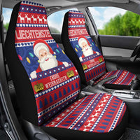 Liechtenstein Christmas Car Seat Cover Frohe Weihnachten Der Weihnachtsmann - Wonder Print Shop