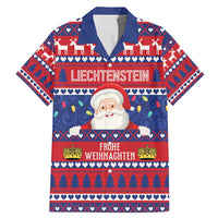 Liechtenstein Christmas Family Matching Mermaid Dress and Hawaiian Shirt Frohe Weihnachten Der Weihnachtsmann - Wonder Print Shop