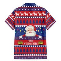 Liechtenstein Christmas Family Matching Mermaid Dress and Hawaiian Shirt Frohe Weihnachten Der Weihnachtsmann - Wonder Print Shop