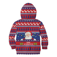 Liechtenstein Christmas Kid Hoodie Frohe Weihnachten Der Weihnachtsmann - Wonder Print Shop