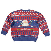 Liechtenstein Christmas Kid Ugly Christmas Sweater Frohe Weihnachten Der Weihnachtsmann - Wonder Print Shop