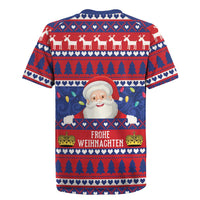 Liechtenstein Christmas Rugby Jersey Frohe Weihnachten Der Weihnachtsmann - Wonder Print Shop