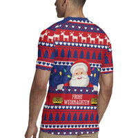 Liechtenstein Christmas Rugby Jersey Frohe Weihnachten Der Weihnachtsmann - Wonder Print Shop