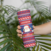 Liechtenstein Christmas Skinny Tumbler Frohe Weihnachten Der Weihnachtsmann - Wonder Print Shop