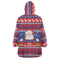 Liechtenstein Christmas Wearable Blanket Hoodie Frohe Weihnachten Der Weihnachtsmann - Wonder Print Shop