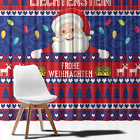 Liechtenstein Christmas Window Curtain Frohe Weihnachten Der Weihnachtsmann - Wonder Print Shop