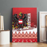 Austria Christmas Eagle Canvas Wall Art Frohe Weihnachten - Wonder Print Shop