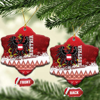 Austria Christmas Eagle Ceramic Ornament Frohe Weihnachten - Wonder Print Shop