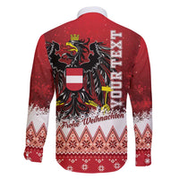 Personalized Austria Christmas Eagle Family Matching Puletasi and Hawaiian Shirt Frohe Weihnachten - Wonder Print Shop