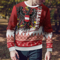 Austria Christmas Eagle Ugly Christmas Sweater Frohe Weihnachten - Wonder Print Shop