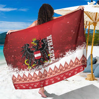 Austria Christmas Eagle Sarong Frohe Weihnachten - Wonder Print Shop