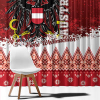 Austria Christmas Eagle Window Curtain Frohe Weihnachten - Wonder Print Shop