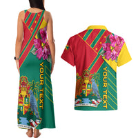 Grenada Couples Matching Tank Maxi Dress and Hawaiian Shirt Gwenad Bougainvillea Special Version - Wonder Print Shop