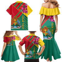 Grenada Family Matching Mermaid Dress and Hawaiian Shirt Gwenad Bougainvillea Special Version - Wonder Print Shop