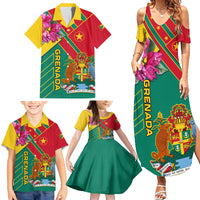 Grenada Family Matching Summer Maxi Dress and Hawaiian Shirt Gwenad Bougainvillea Special Version - Wonder Print Shop