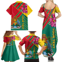 Grenada Family Matching Summer Maxi Dress and Hawaiian Shirt Gwenad Bougainvillea Special Version - Wonder Print Shop