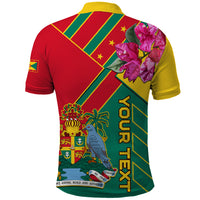 Grenada Polo Shirt Gwenad Bougainvillea Special Version - Wonder Print Shop