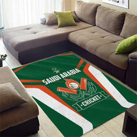 Saudi Arabia Cricket Area Rug TeamSaudi Go Champions - Wonder Print Shop