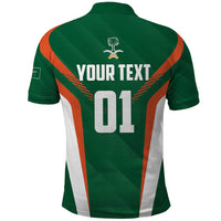 Custom Saudi Arabia Cricket Polo Shirt TeamSaudi Go Champions - Wonder Print Shop