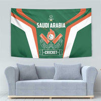 Saudi Arabia Cricket Tapestry TeamSaudi Go Champions - Wonder Print Shop