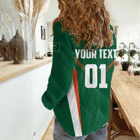 Custom Saudi Arabia Cricket Women Casual Shirt TeamSaudi Go Champions - Wonder Print Shop