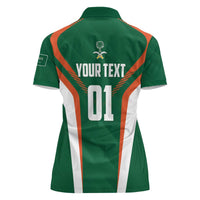 Custom Saudi Arabia Cricket Women Polo Shirt TeamSaudi Go Champions - Wonder Print Shop
