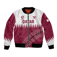 Custom Qatar Cricket Bomber Jacket Come On Boys - Wonder Print Shop
