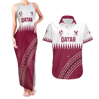 Custom Qatar Cricket Couples Matching Tank Maxi Dress and Hawaiian Shirt Come On Boys - Wonder Print Shop